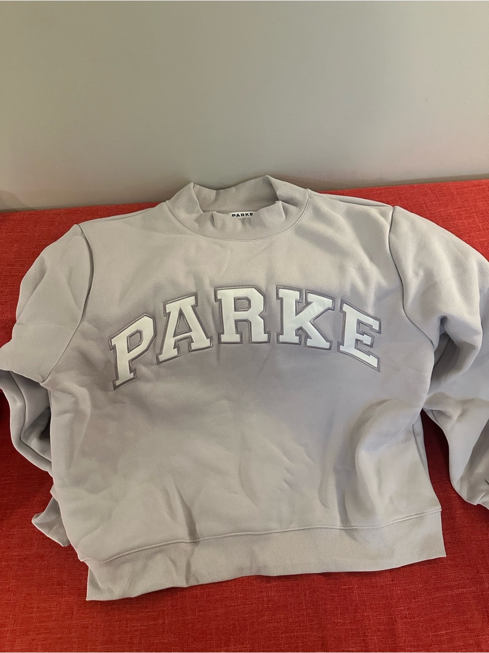 PARKE Crewneck Sweater in Light Gray